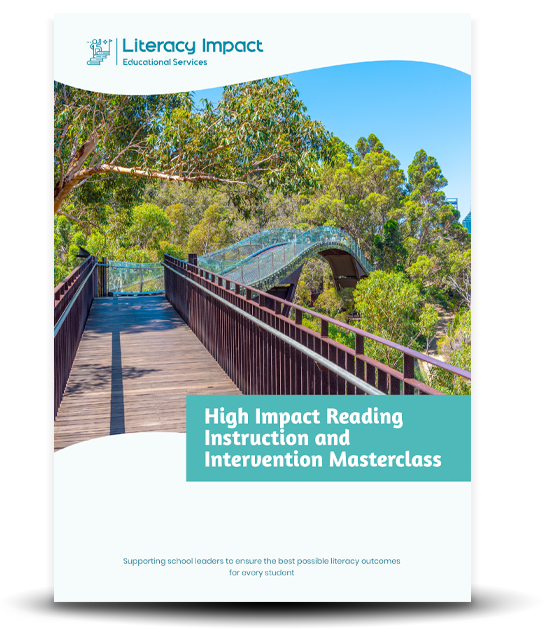 High Impact Reading Instruction and Intervention Masterclass workbook cover